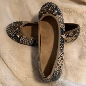 Chic Snakeskin Ballet Flats